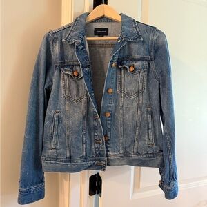 J. Crew Blue Denim Jacket with Copper Buttons
